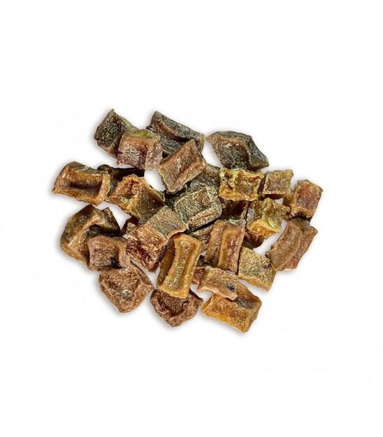 Kaltēti liellopa tesmeņa kubiņi 80g